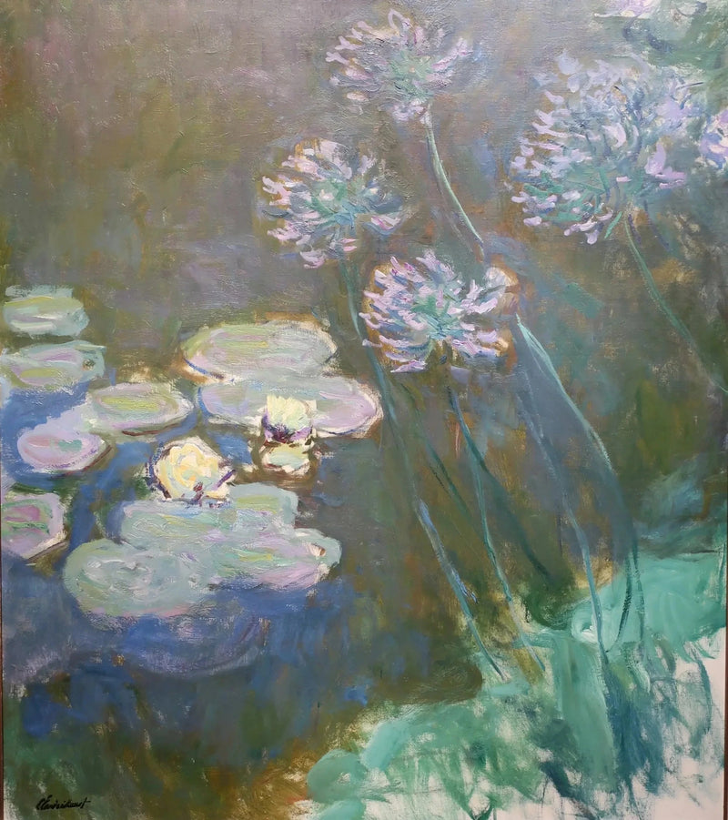 Ninfee e Agapanthus, Marmottan W1821 - Claude Monet