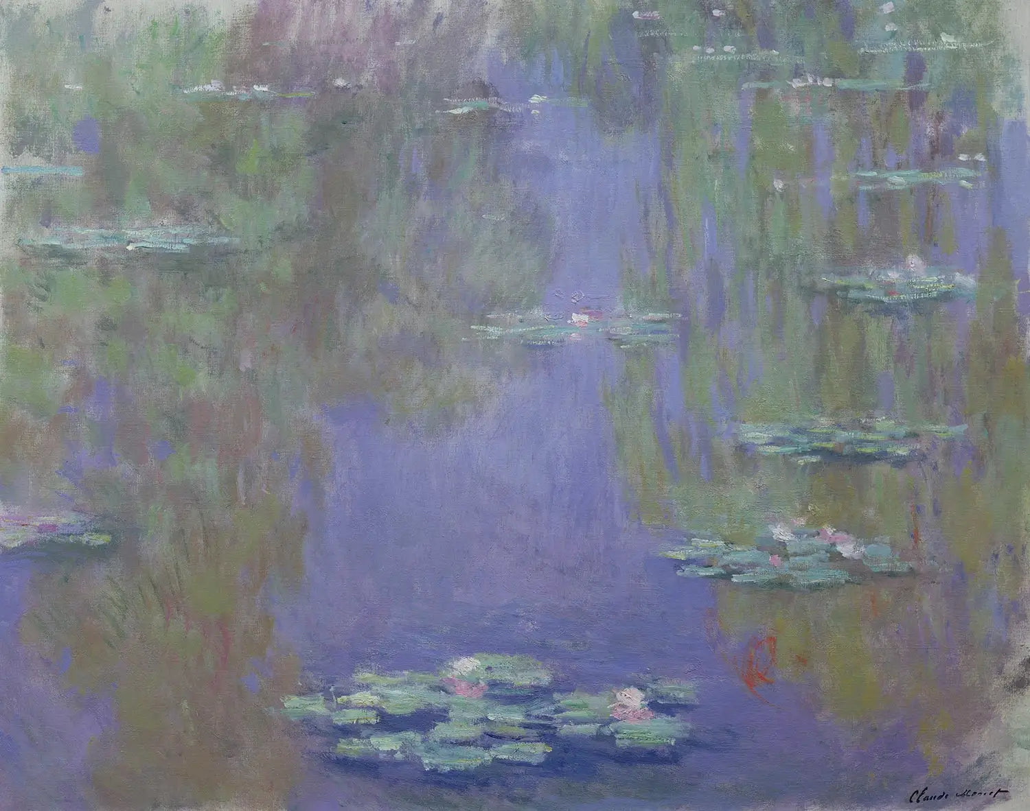 Reproduction du tableau « Nymphéas - Claude Monet » par Alpha Reproduction en peinture à l’huile