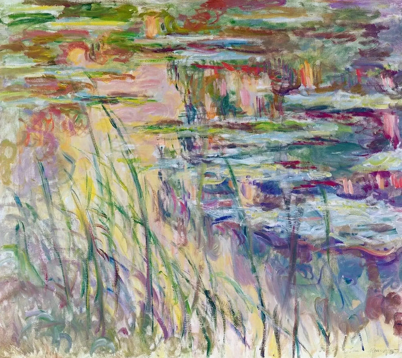 Ninfee, riflessi sull'acqua W1718 - Claude Monet