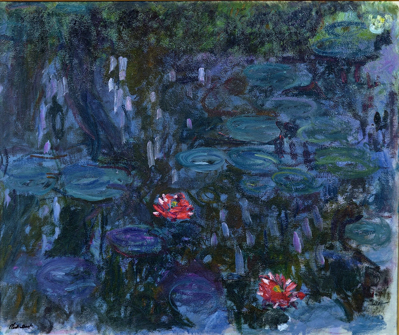 Ninfee, riflessi salici, Marmottan W1859 - Claude Monet
