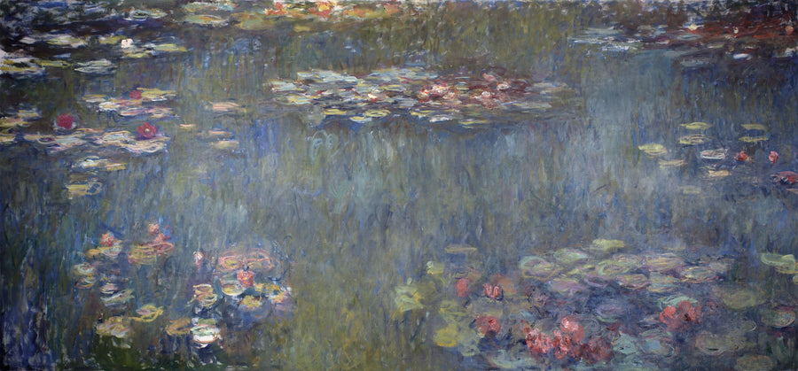 Il Bacino delle ninfee, riflessi verdi - Claude Monet