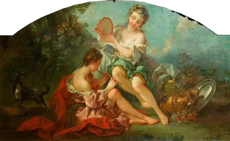 Ninfe arcadiche che suonano la musica - François Boucher