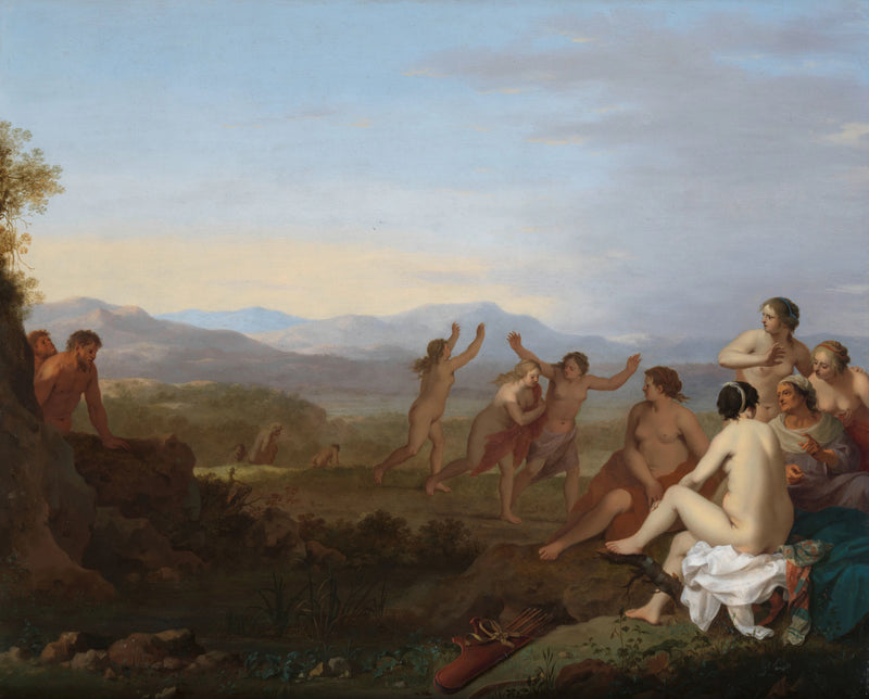Nymphes surveillées par des satyres - Cornelis van Poelenburgh