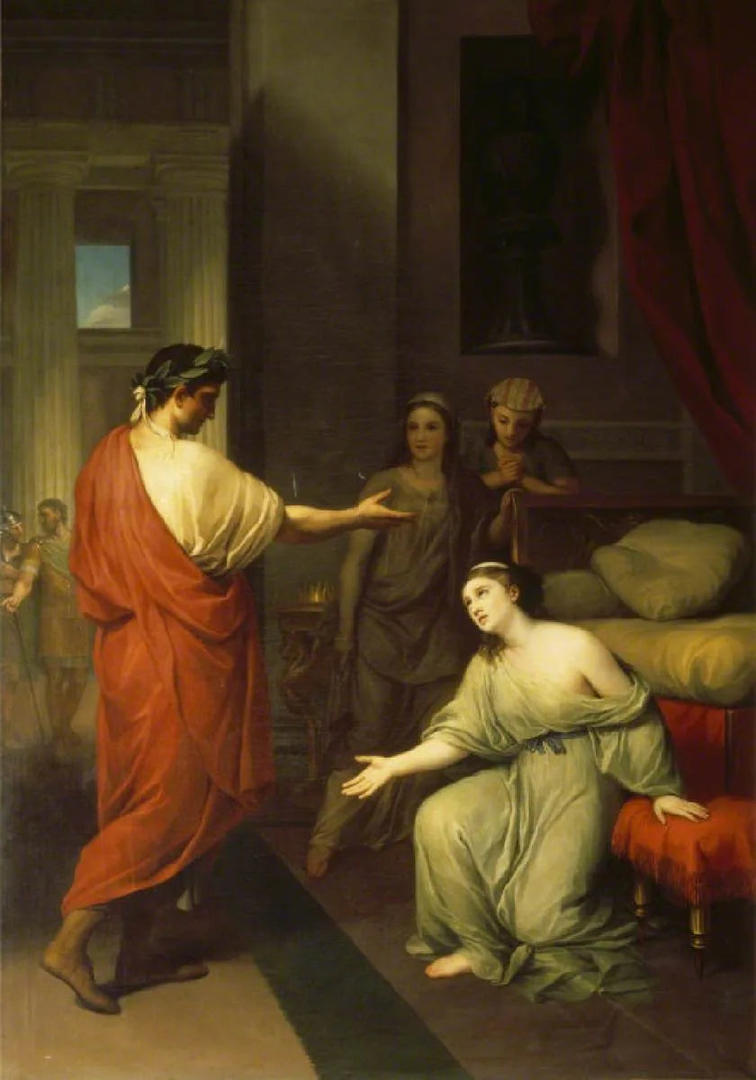 Octave et Cléopâtre - Anton Raphael Mengs image 1 tableau peint à l’huile sur toile