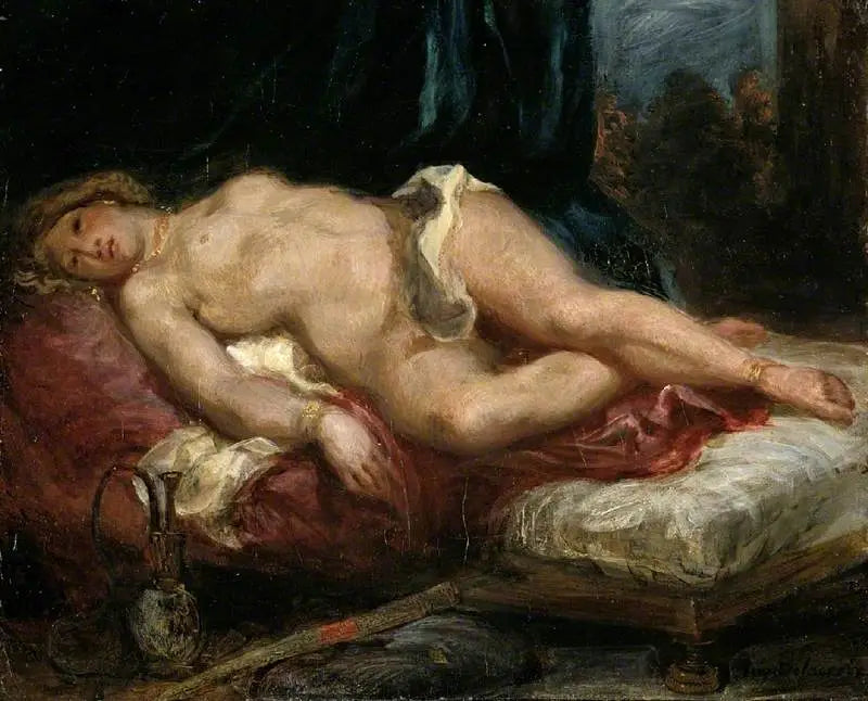 Odalisca distesa su un divano - Eugène Delacroix