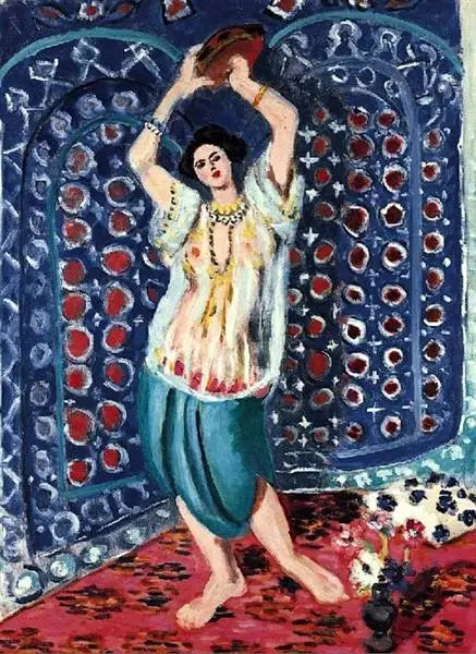 Odalisca con tamburello (Armonia in blu) - Henri Matisse