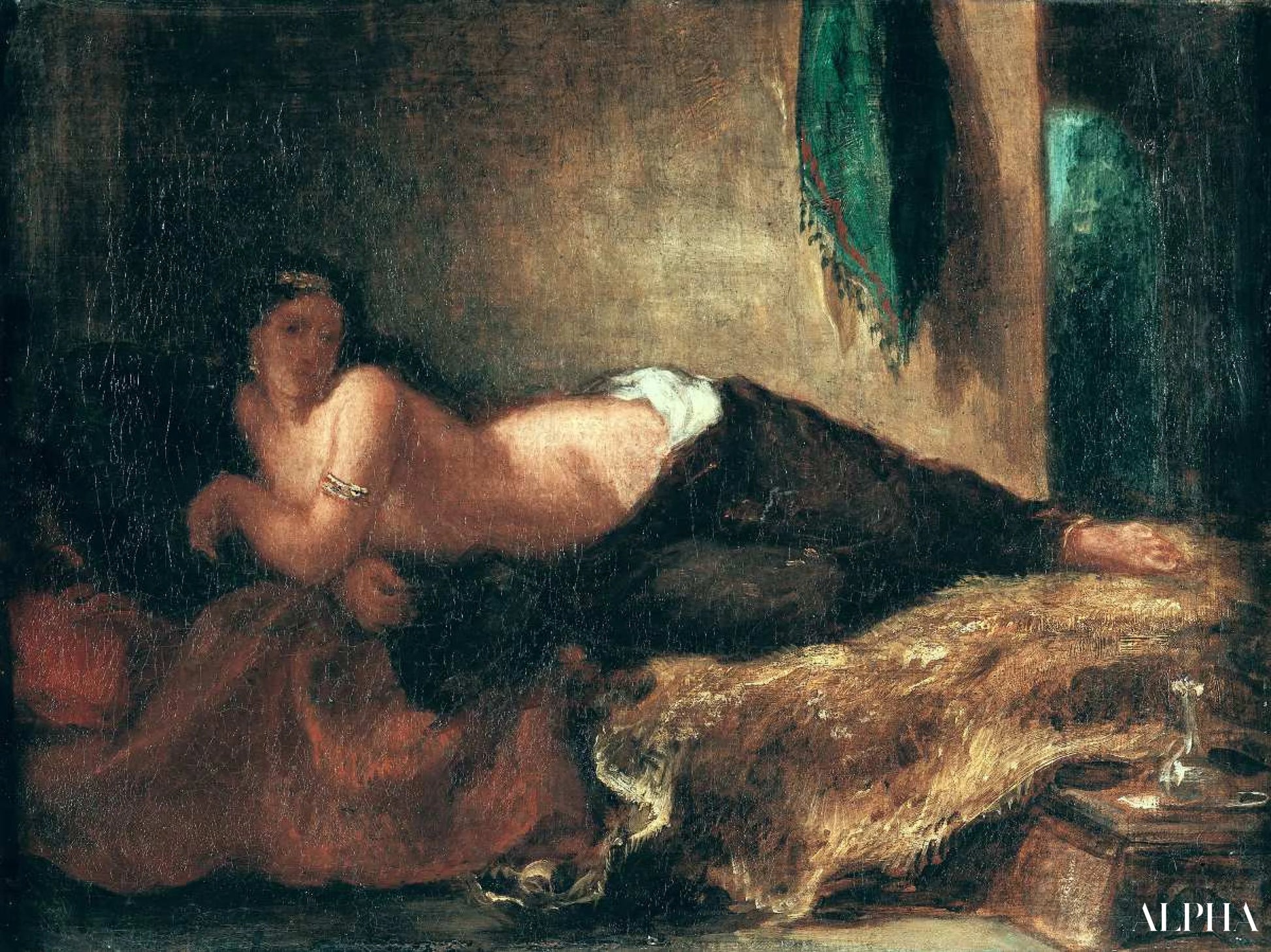 Odalisca - Eugène Delacroix - Riproduzioni di quadri e dipinti di alta gamma