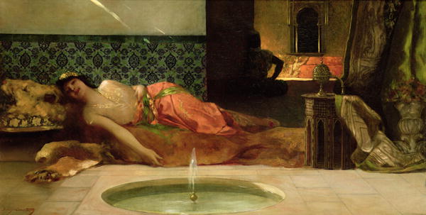 Odalisque - Jean-Joseph Benjamin-Constant image 1 copie de tableau peinte à la main