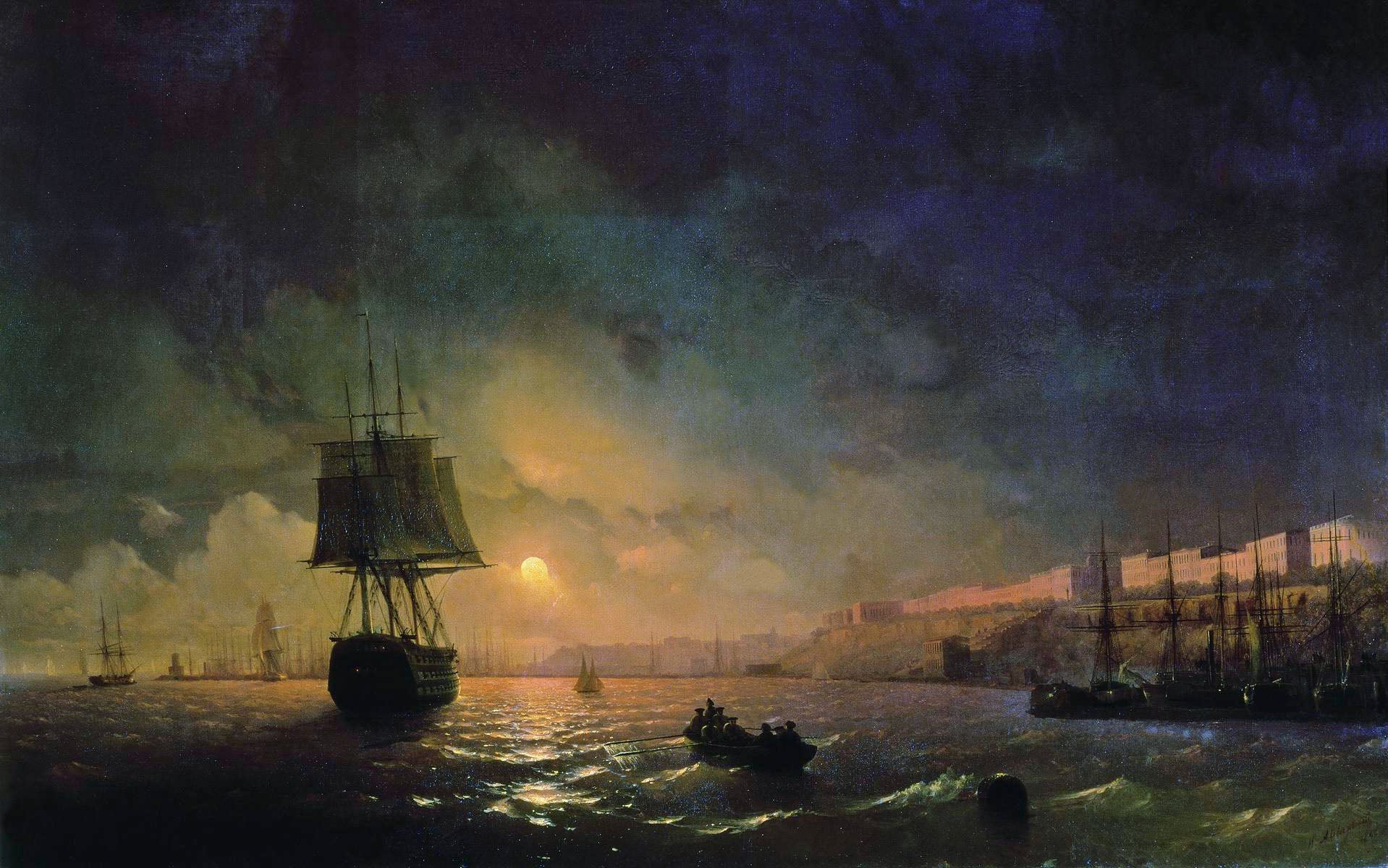 Odessa au clair de lune - Ivan Aïvazovski - Alpha Reproduction