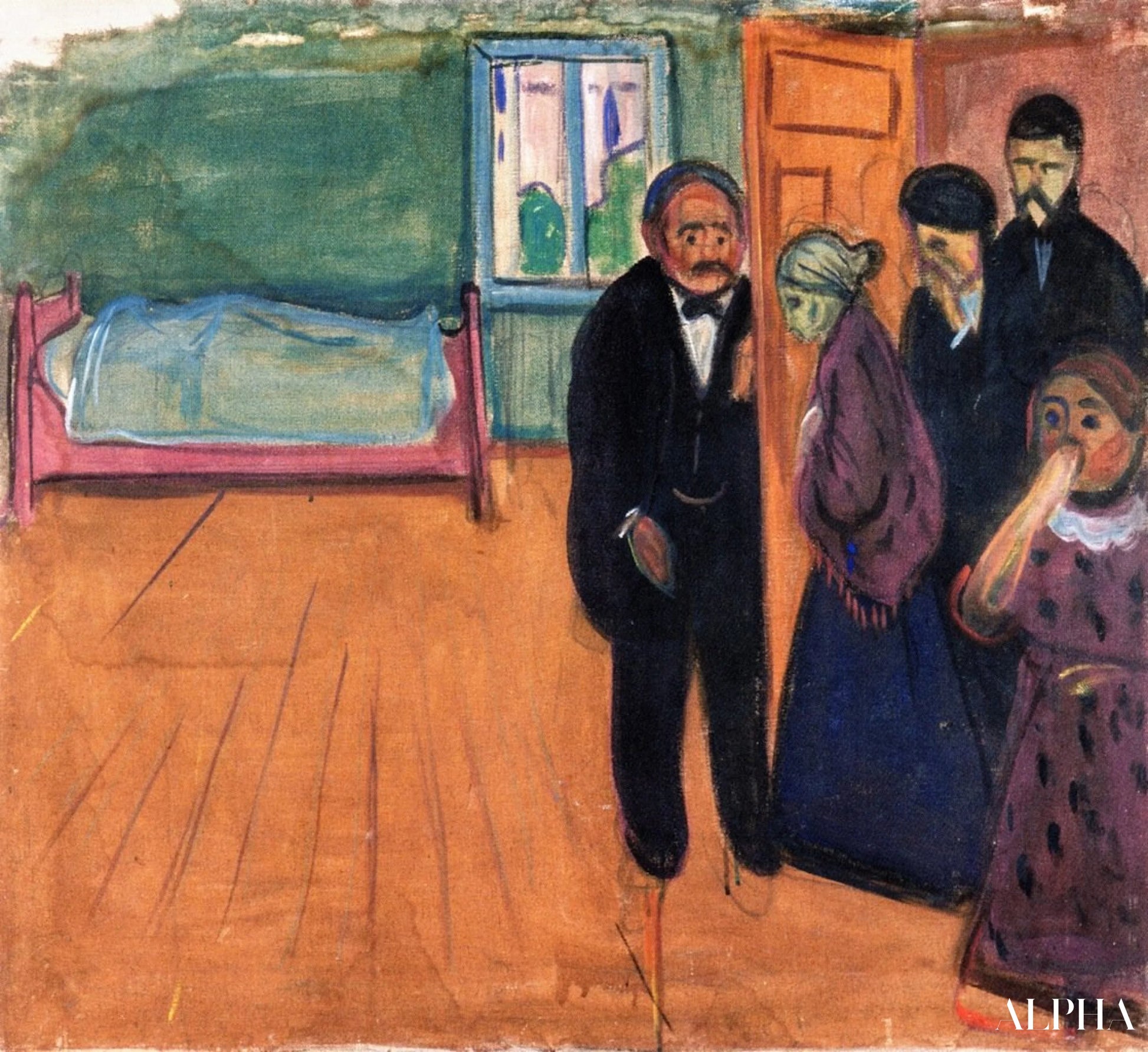 Odore di morte - Edvard Munch - Riproduzioni di quadri e dipinti di alta qualità