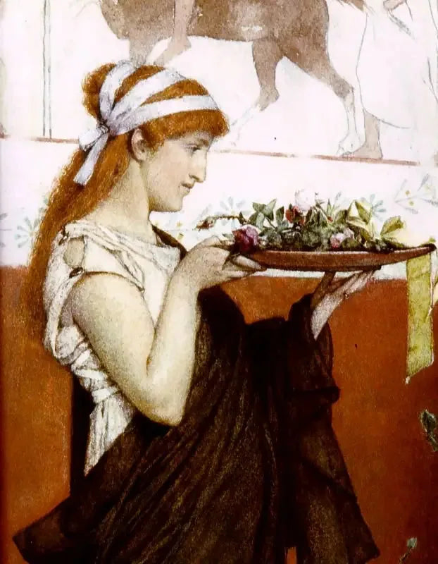 Offerta votiva, particolare - Lawrence Alma-Tadema image 1 tableau peint à l’huile sur toile