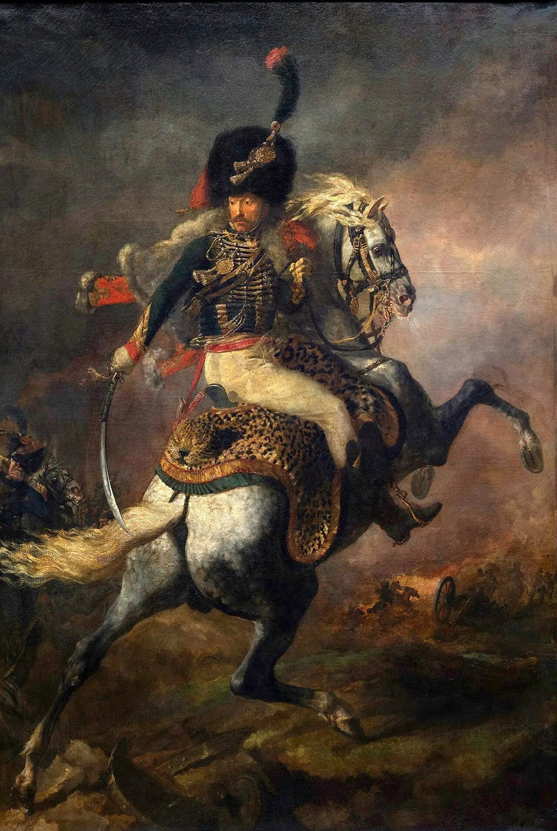 Ufficiale dei cacciatori a cavallo della guardia imperiale in carica - Théodore Géricault
