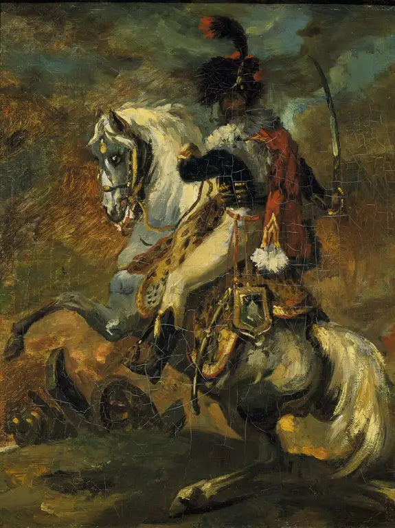 Ufficiale dei cacciatori della guardia imperiale a cavallo - Théodore Géricault