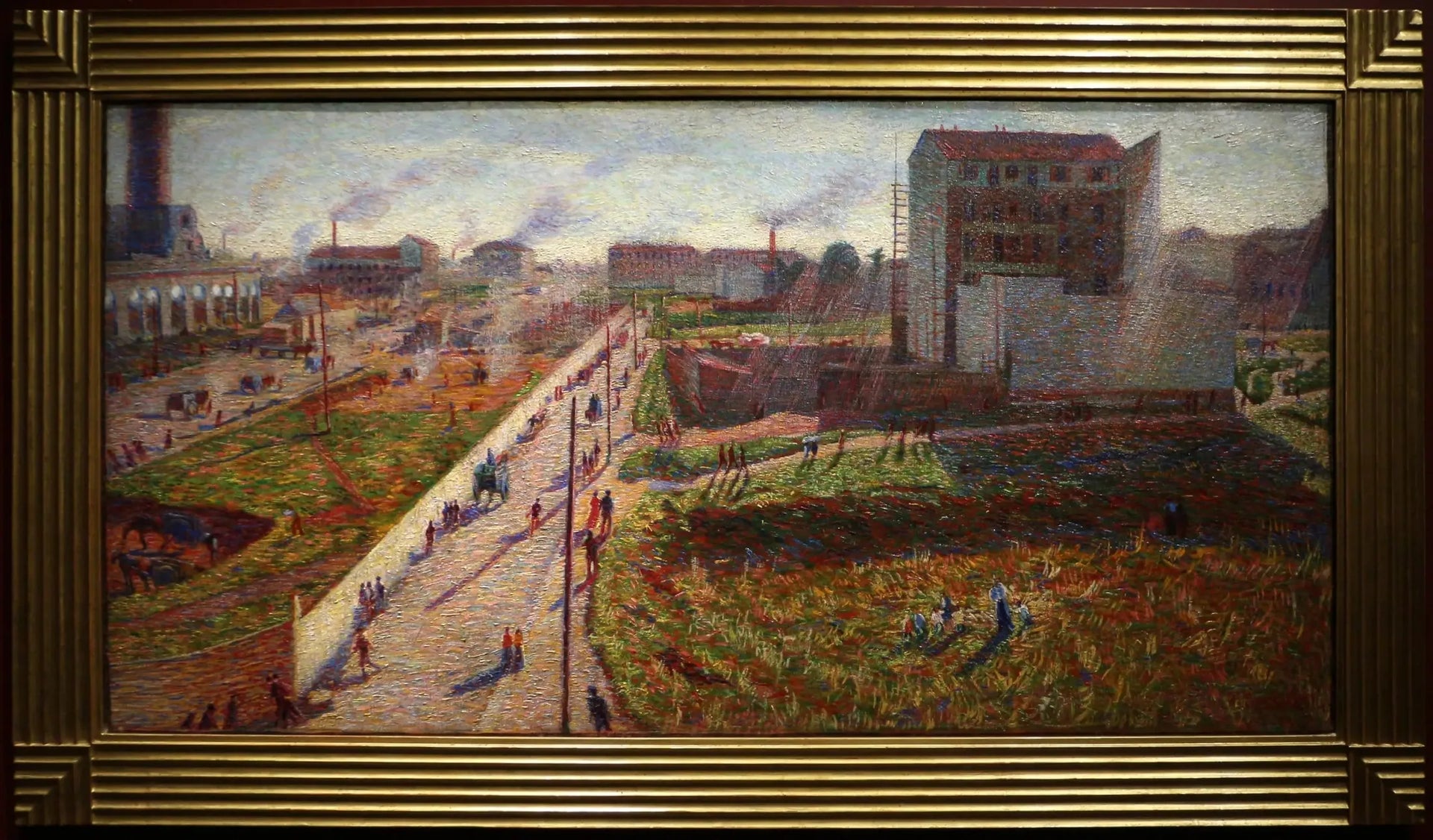 Officine à Porta Romana - Umberto Boccioni image 1 reproduction réalisée par Alpha Reproduction