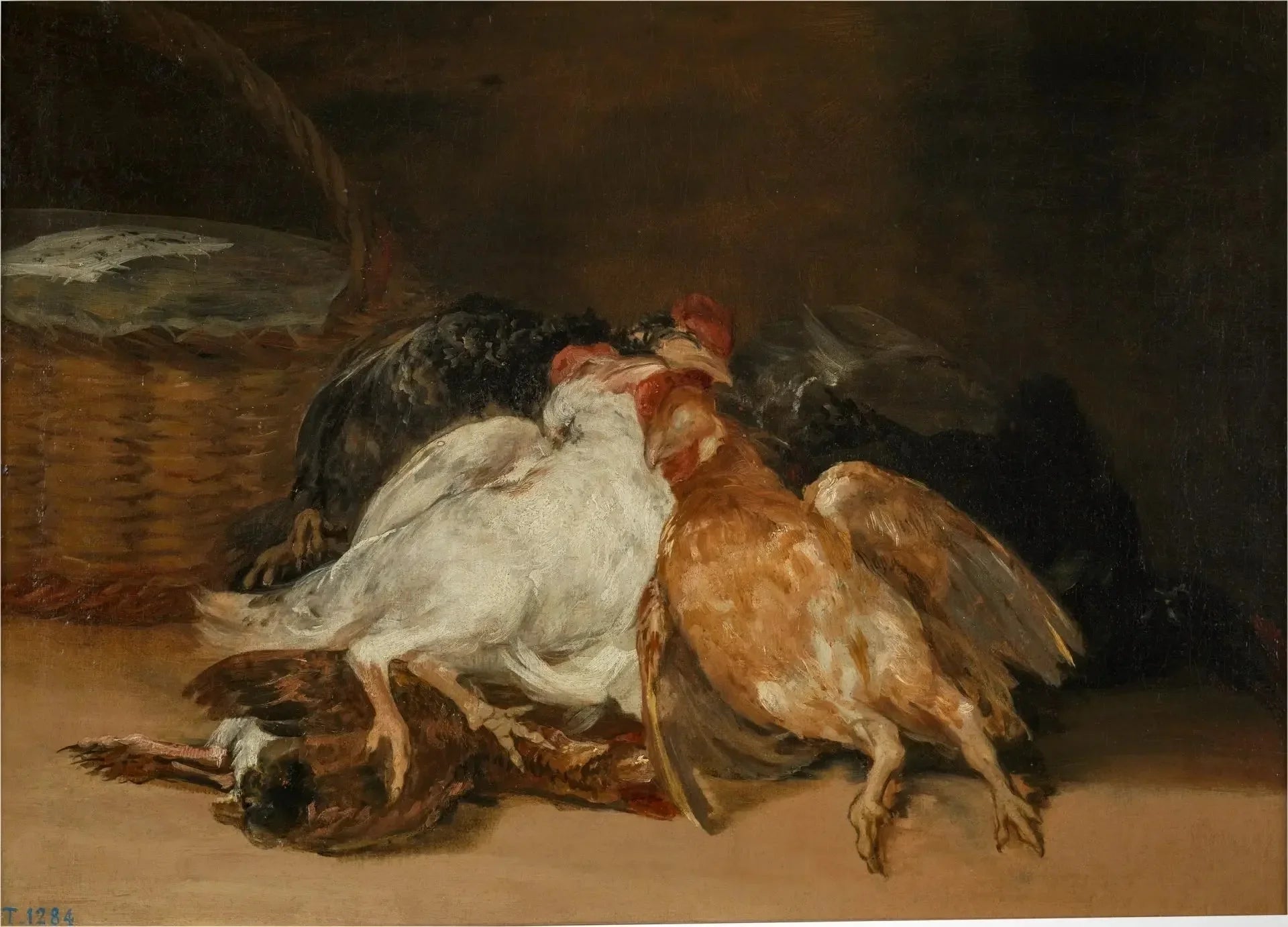 Oiseaux morts - Francisco de Goya image 1 reproduction de peinture à l’huile