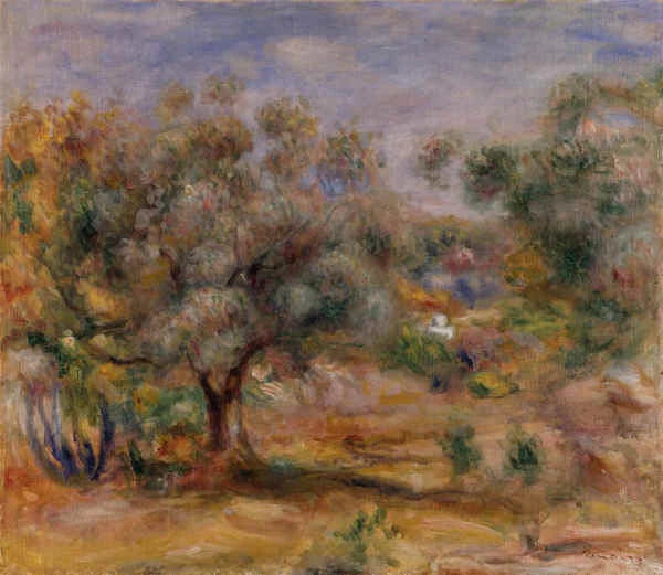 Ulivi nel giardino delle Collettes - Pierre-Auguste Renoir