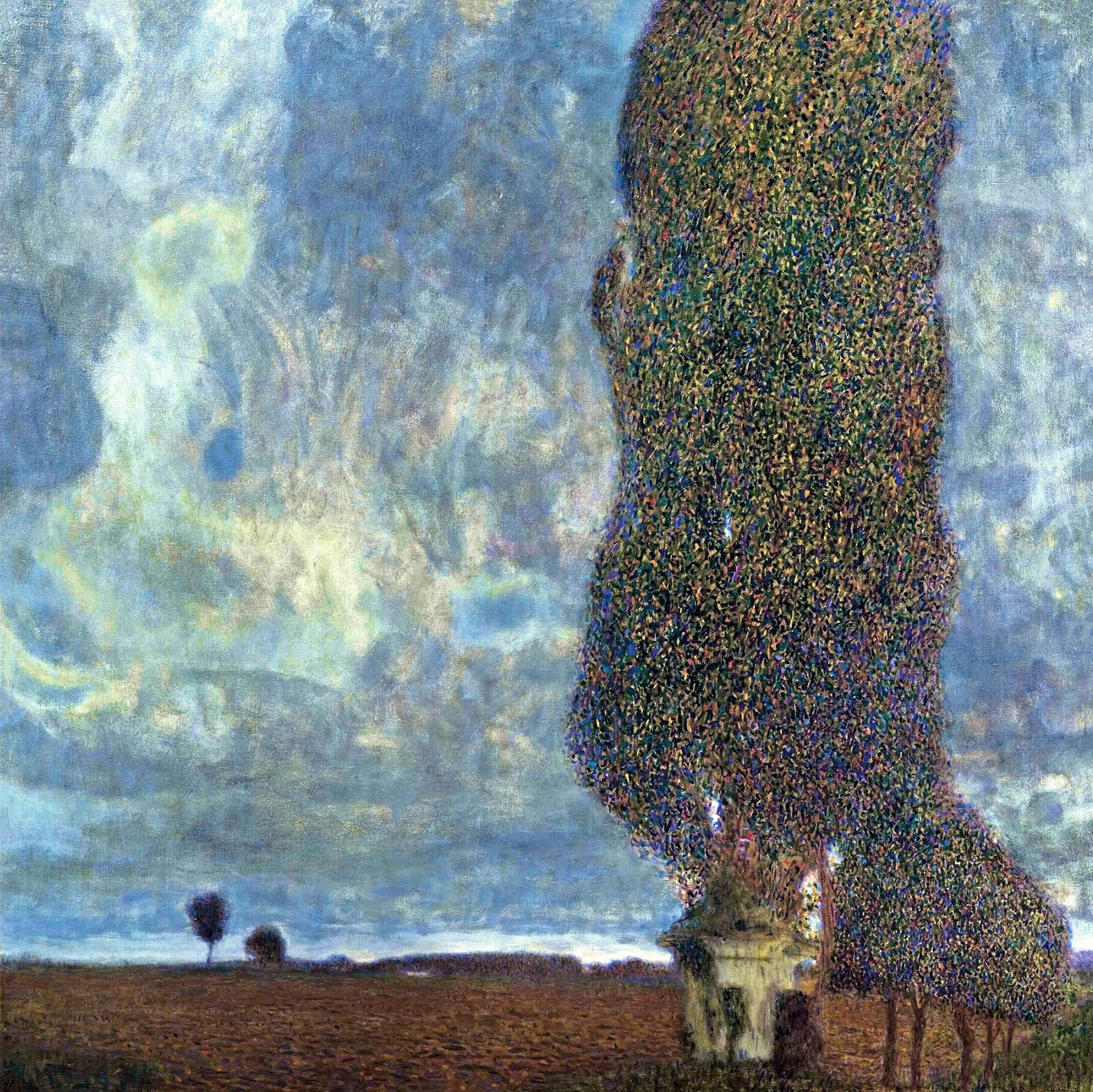 Reproduction du tableau « Orage approchant (Le Grand Peuplier II) - Gustav Klimt » par Alpha Reproduction en peinture à l’huile
