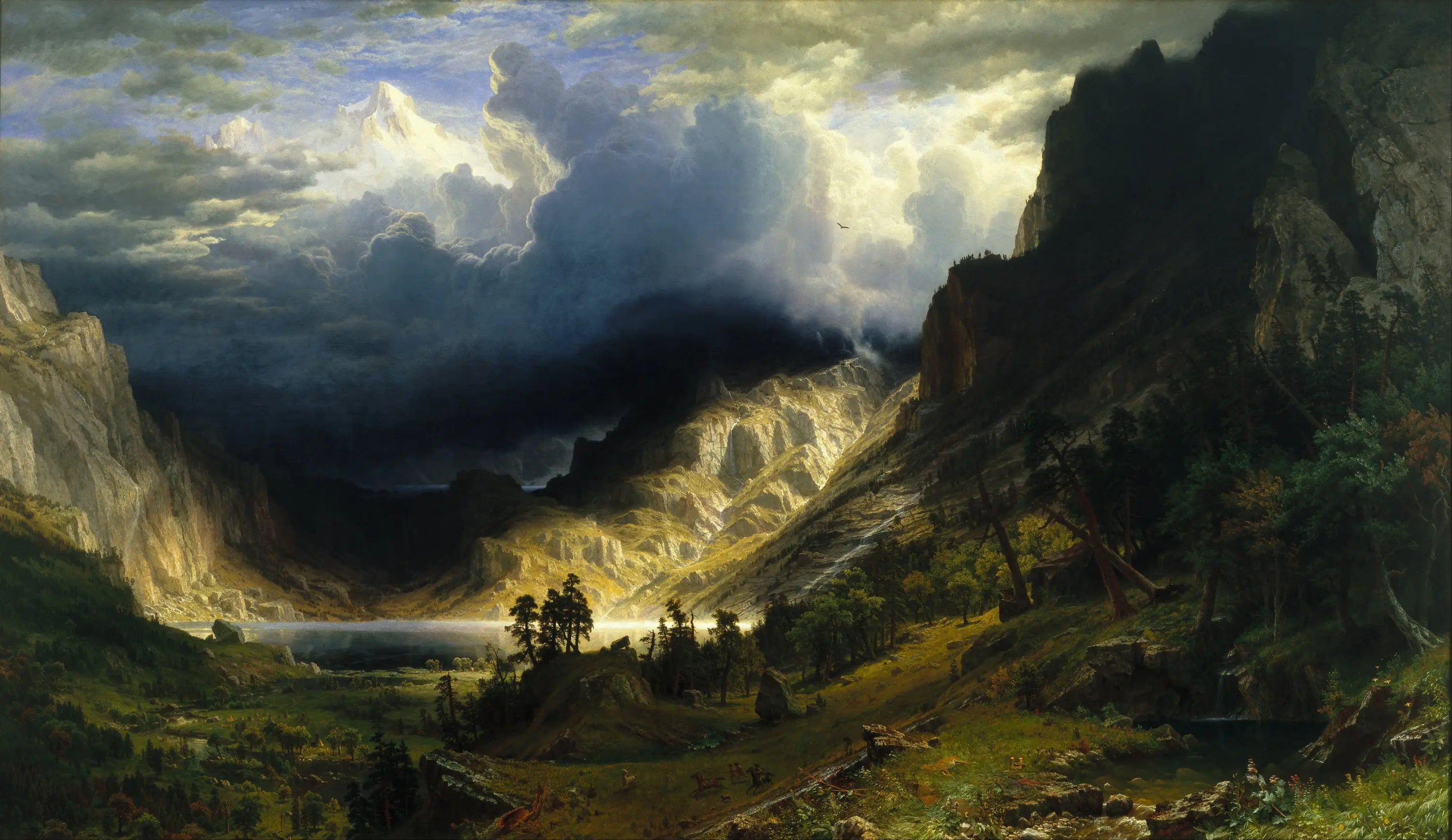Orage dans les montagnes Rocheuses - Albert Bierstadt - Alpha Reproduction