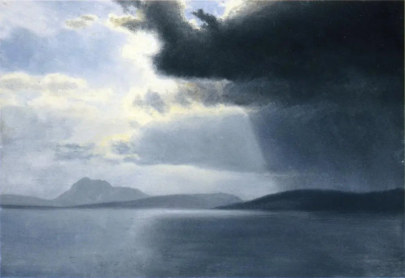 Tempesta imminente sul fiume Hudson - Albert Bierstadt