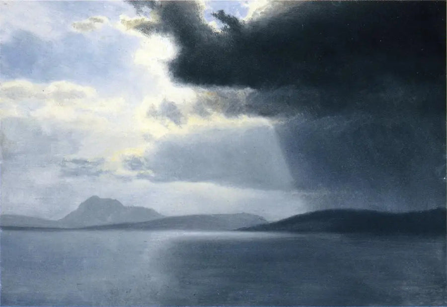 Tempesta imminente sul fiume Hudson - Albert Bierstadt