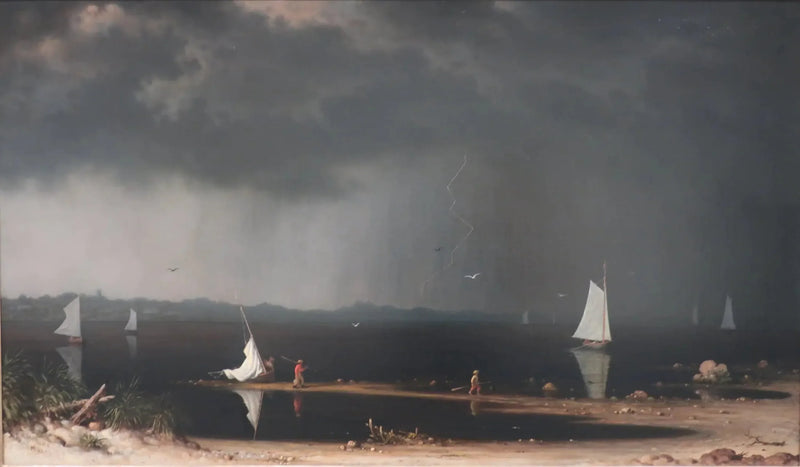 Tempesta sulla baia di Narragansett - Martin Johnson Heade