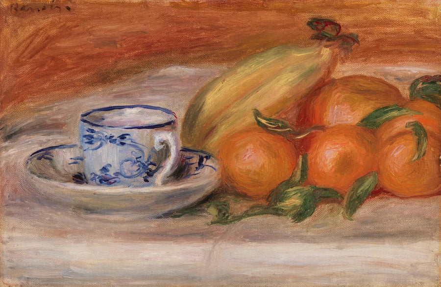 Arance, banane e tazza di tè (Arance, banane e tazza di tè) - Pierre-Auguste Renoir