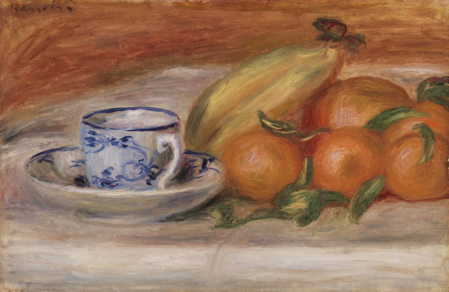 Arance, banane e tazza di tè (Arance, banane e tazza di tè) - Pierre-Auguste Renoir
