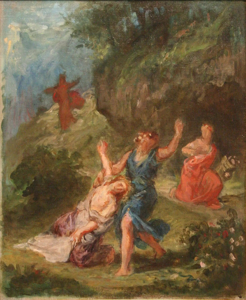 Orfeo che soccorre Euridice - Eugène Delacroix