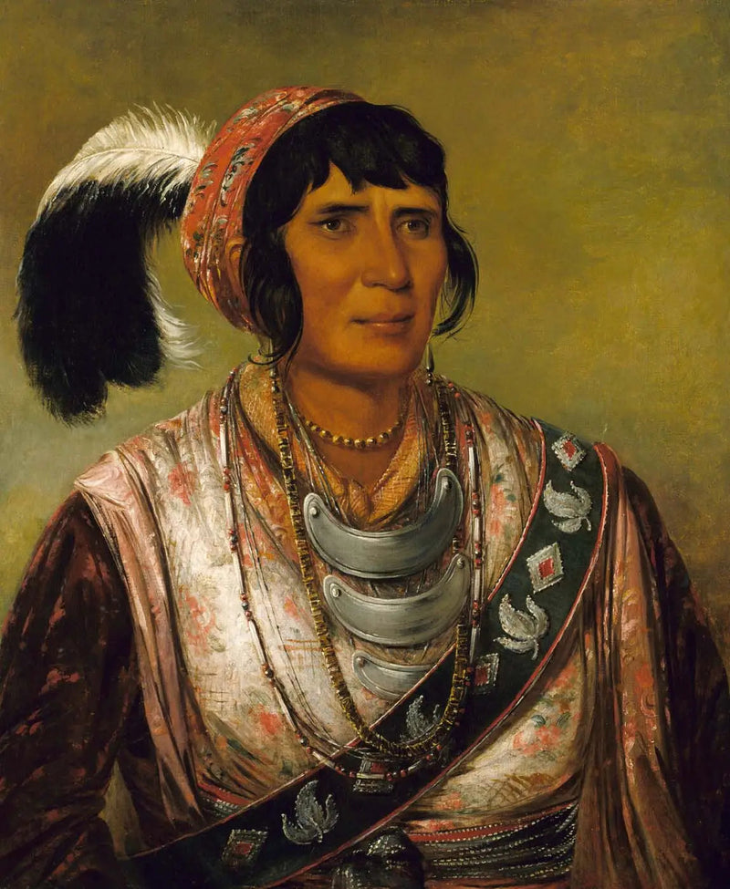 Os-ce-o-lá, la bevanda nera, un guerriero di grande distinzione - George Catlin