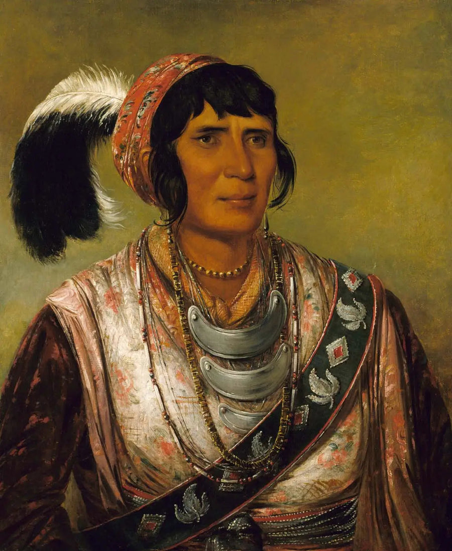 Os-ce-o-lá, la bevanda nera, un guerriero di grande distinzione - George Catlin