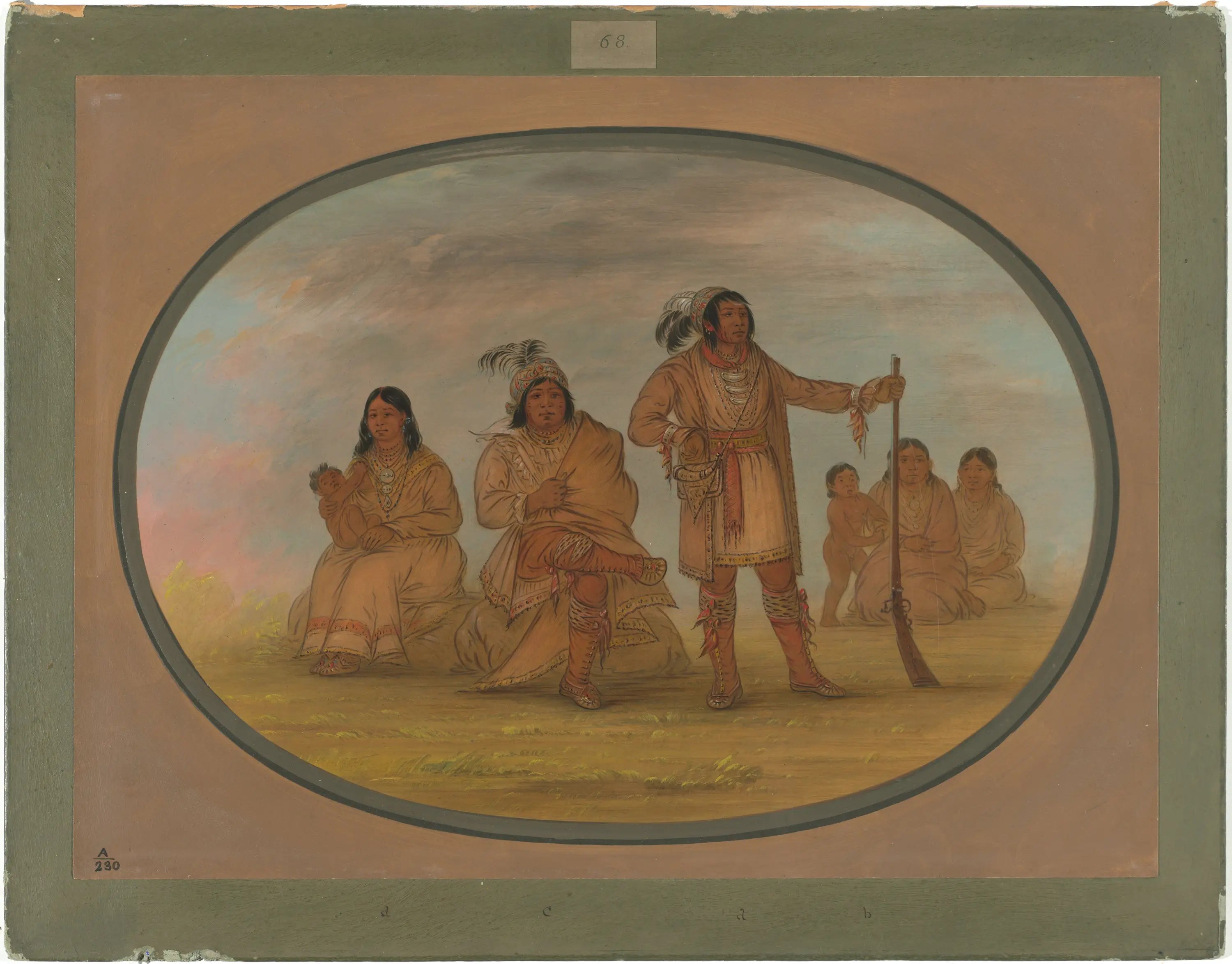 Osceola et quatre Indiens Séminoles - George Catlin - Alpha Reproduction