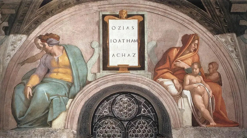 Osias, Joatham e Achaz - Michelangelo