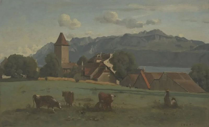 Ouchy, vicino a Losanna - Jean-Baptiste Camille Corot