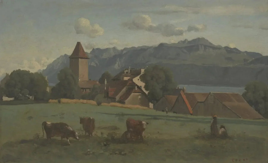 Ouchy, vicino a Losanna - Jean-Baptiste Camille Corot