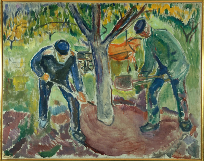 Operai nel giardino - Edvard Munch