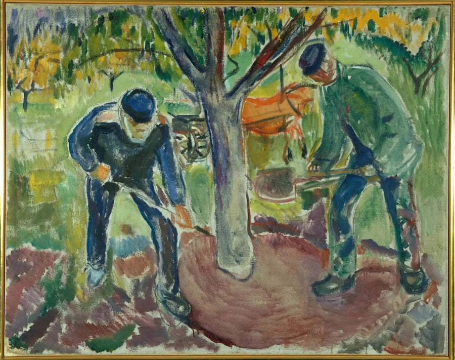 Operai nel giardino - Edvard Munch