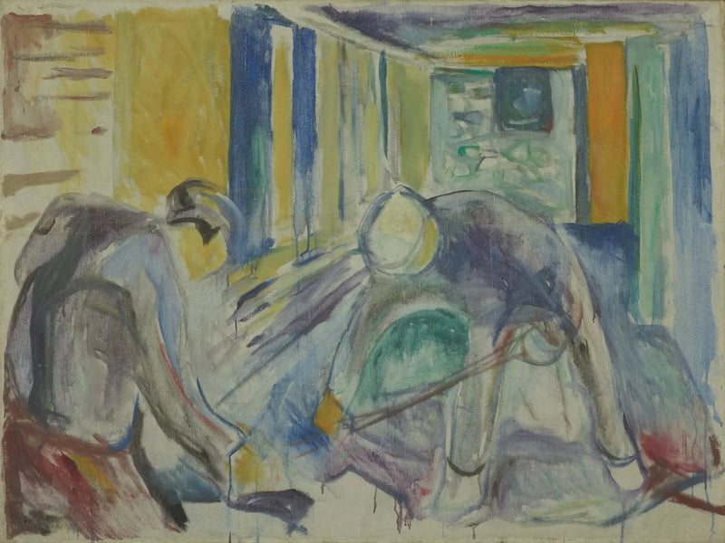 Operai edili nello studio - Edvard Munch