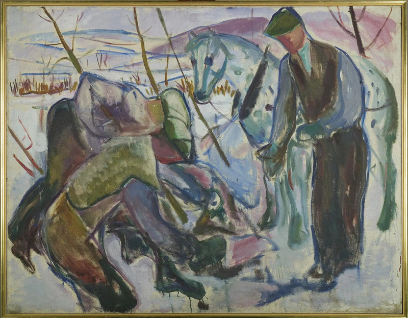 Operai e Cavallo - Edvard Munch