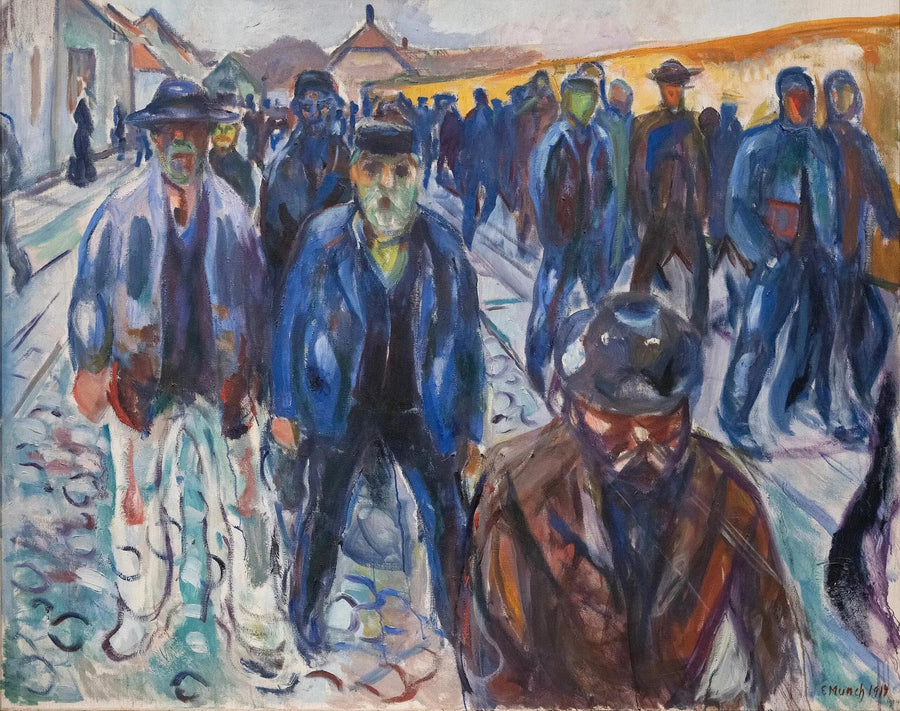 Operai sulla via del ritorno - Edvard Munch