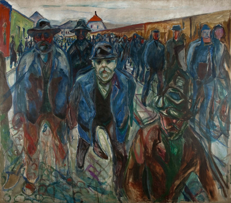 Operai sulla via del ritorno - Edvard Munch