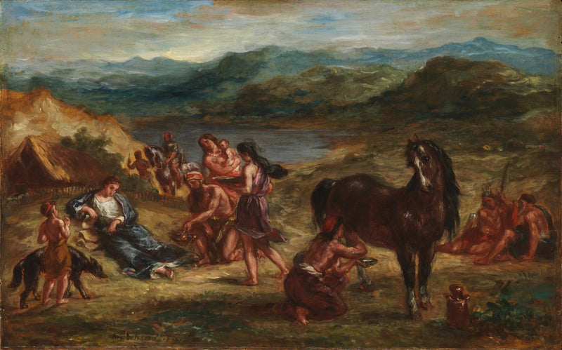 Ovidio presso gli Sciti - Eugène Delacroix