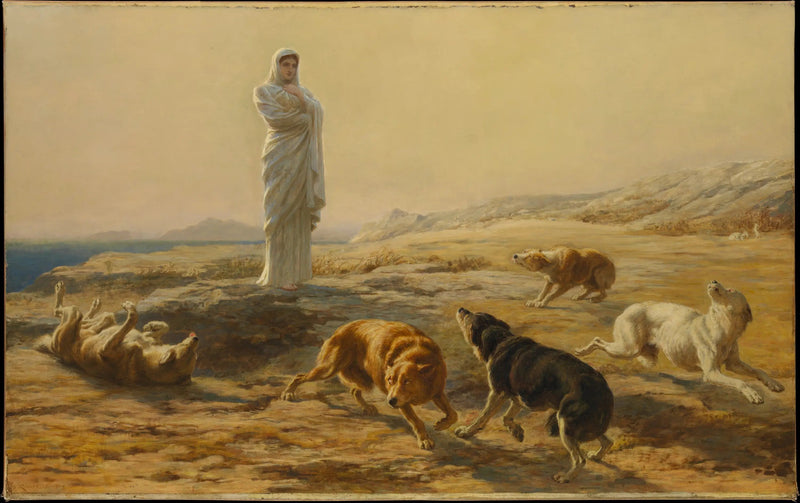 Pallas Athena e i cani del pastore - Briton Rivière