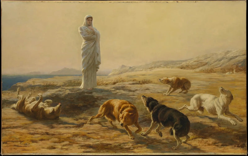 Pallas Athena e i cani del pastore - Briton Rivière