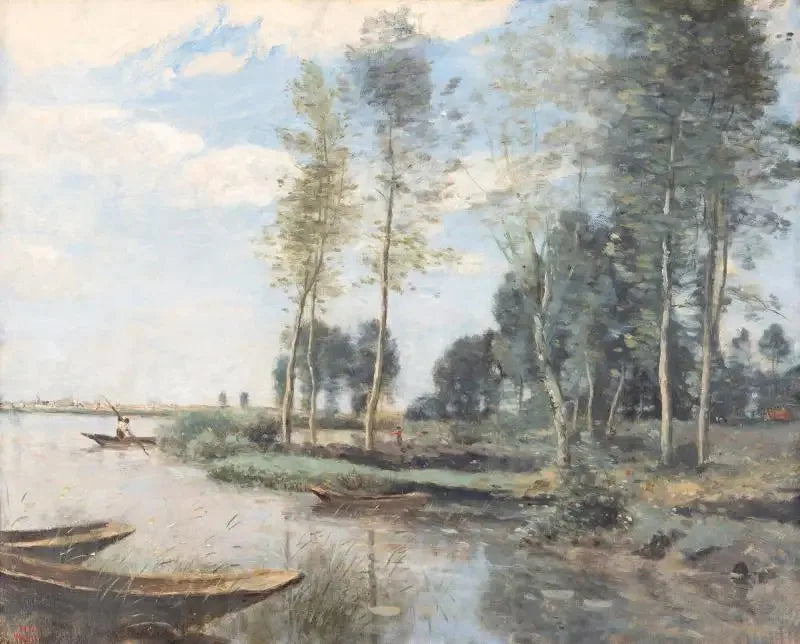 Palluel : lingua di terra piantata nelle Paludi - Jean-Baptiste Camille Corot