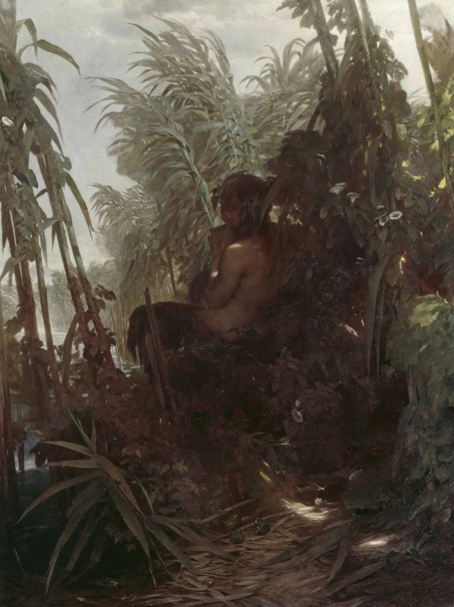 Pan nel bambù - Arnold Böcklin