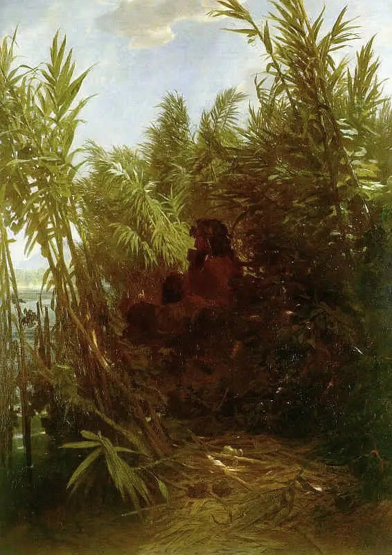 Pan nel bambù - Arnold Böcklin