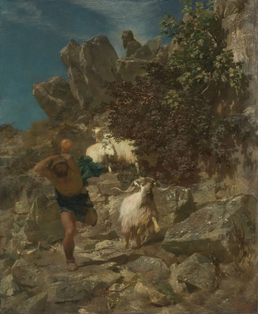 Pan terrorizza un pastore - Arnold Böcklin