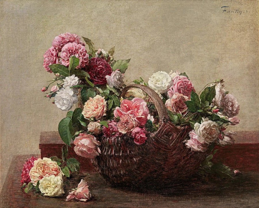 Cesto di rose - Henri Fantin-Latour