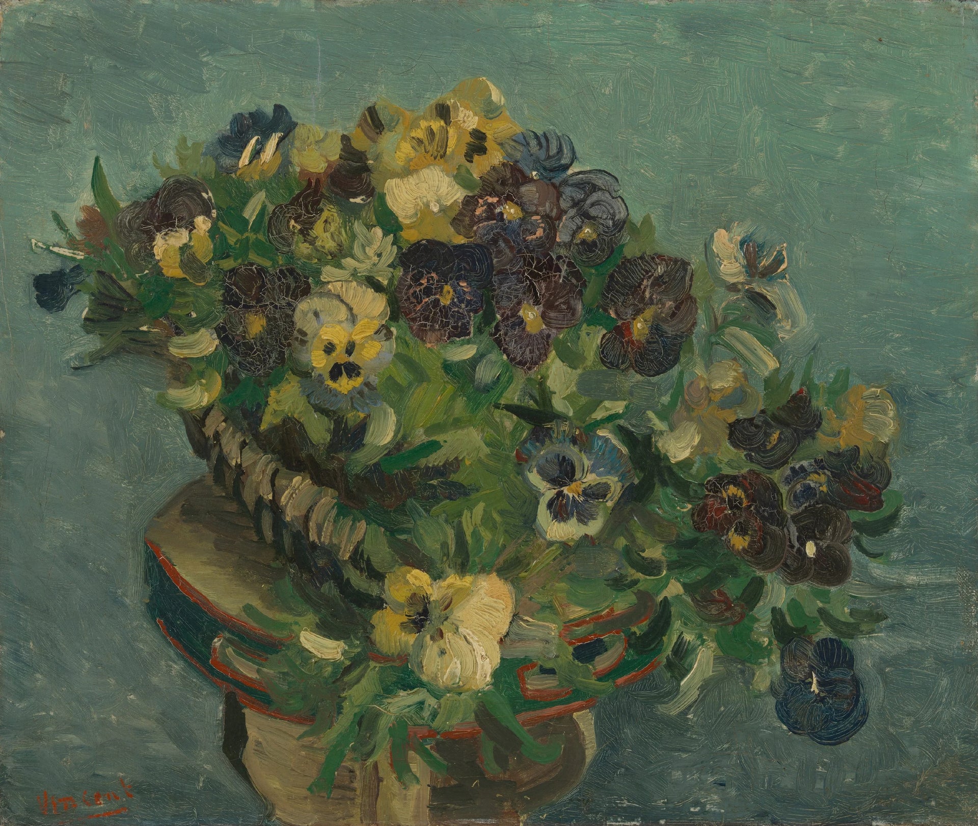 Panier de pensées F244 de Vincent van Gogh, Van Gogh Museum