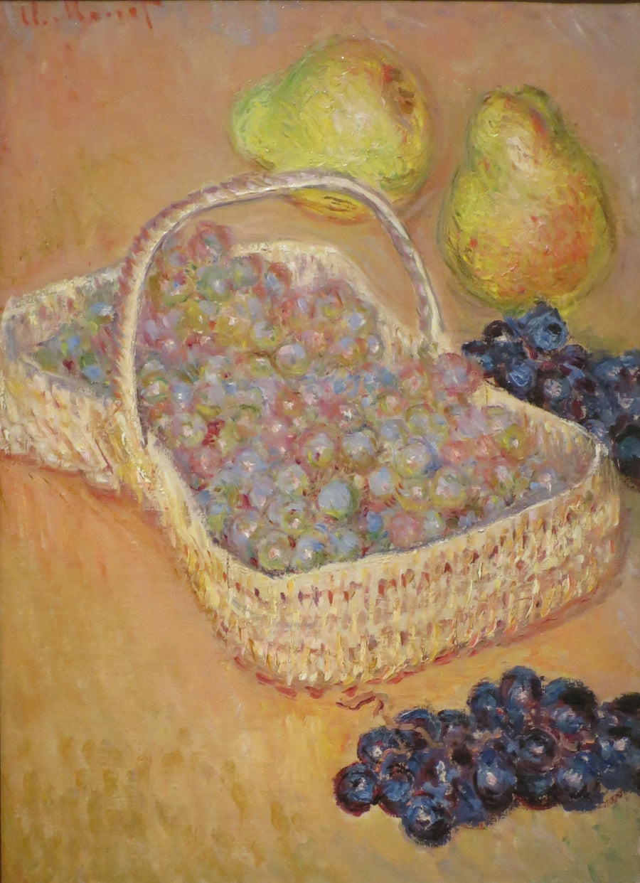 Cesto di uva, mele cotogne e pere W954 - Claude Monet